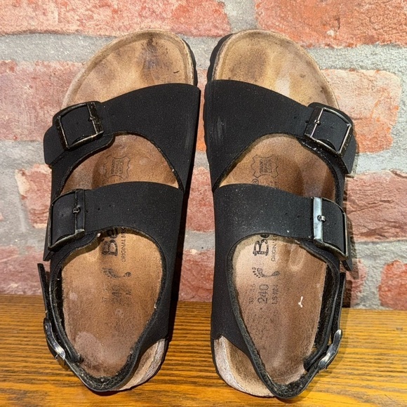 Birkenstock Betula Womens Double Buckle Strap Suede Slingback Sandals Sz 37 - Picture 3 of 10